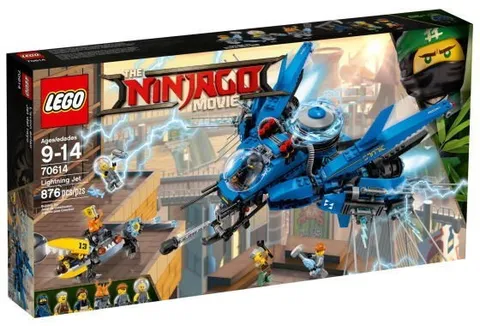 Lego 70614 NinjaGo Movie Jay's Lightning Jet Anime 876 Pieces