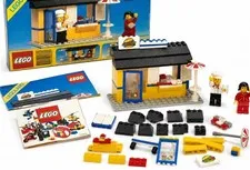 Vintage 1983 LEGO 6683 Hamburger Stand 100% Complete Box Instructions Minifigs