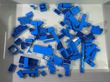 Lego Blue Bricks & Accessories 0.3Kg Bundle Parts LEGO Spares HL11
