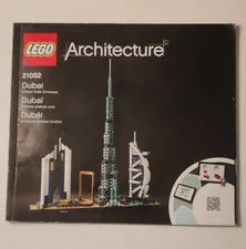 LEGO Architecture Dubai 21052 Illustrated Instruction Booklet EN/FR/ES