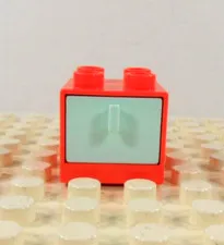 Lego Duplo Item Nightstand/Storage Drawer (1) hot peach/pale green