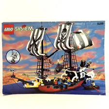 LEGO 1996 Vintage Pirates Red Beard Runner Set 6289 Instruction Book Manual Only