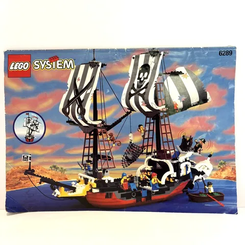 LEGO 1996 Vintage Pirates Red Beard Runner Set 6289 Instruction Book Manual Only