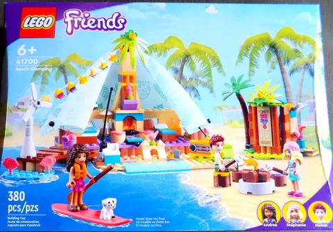 LEGO 41700 Friends Beach Glamping Building Set New/Sealed 380 pcs 6+