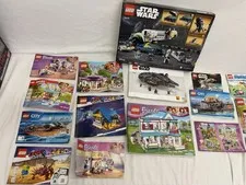 Huge LEGO Lot Friends Star Wars City Minecraft Manuals Untested Incomplete Bulk