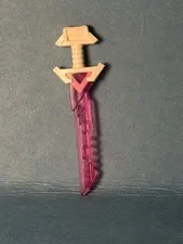 LEGO Ninjago Part 65272pb01 - Ninjago Trans Pink Key-Tana - Light Scratches