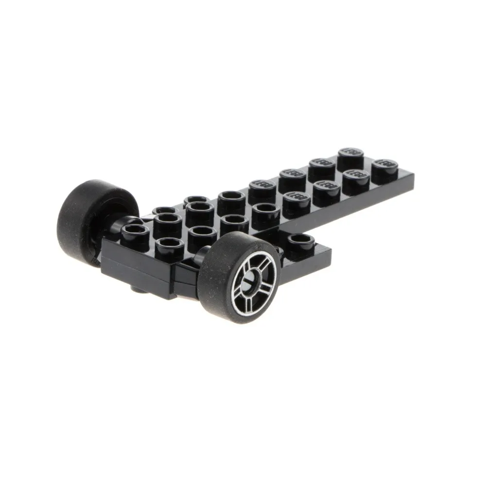 1X Lego Chassis Pull-Back Motor 8X4 Black Wheel Spoke Car 50944 10039C01