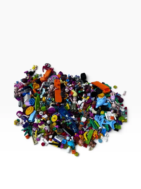10+ Ounce Lot With Many Lego Friends Minifigs Whole and Parts + Many Smalls