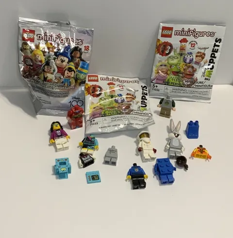 LEGO Disney Bugs Bunny Muppets Animal Gonzo Mickey Mouse Minifigure Lot
