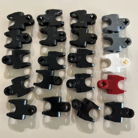 Lego Bionicle Lot E - 20 Smooth Assorted Axle Connector 2x3 Ball Joint Socket