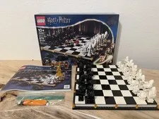 LEGO Harry Potter 76392 Hogwarts Wizard's Chess Complete w/ Box, Manual, Snape