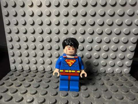 Lego Batman the Video Game Superman Custom Minifigure 2006 RARE