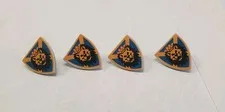 LEGO Minifigure Shield Triangular Lion Head Lot Of 4 Castle Knights King Leo