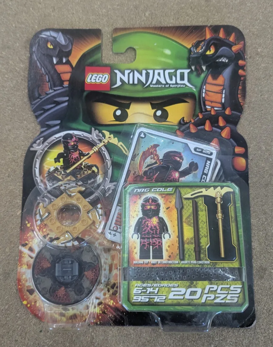 Lego Ninjago 9572 Masters of Spinjitzu NRG Cole Battle Spinner - See Photos