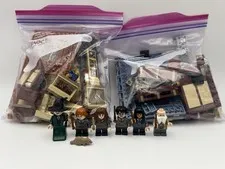 Lego Harry Potter Figure Lot Of 6 W/ Scabbers Wands &Misc Incomplete Set Pieces