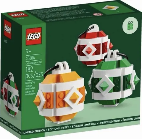 LEGO Seasonal Christmas Decor - Brand New - 182pc Limited Edition (Set 40604)