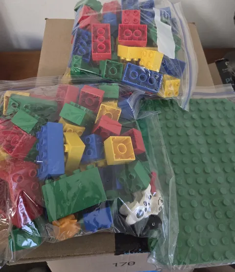 Multiple Legos duplo bricks and blocks