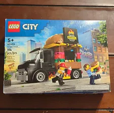 LEGO City Burger Truck 60404 194 pcs 5+ Complete Set Box Plastic Vehicle