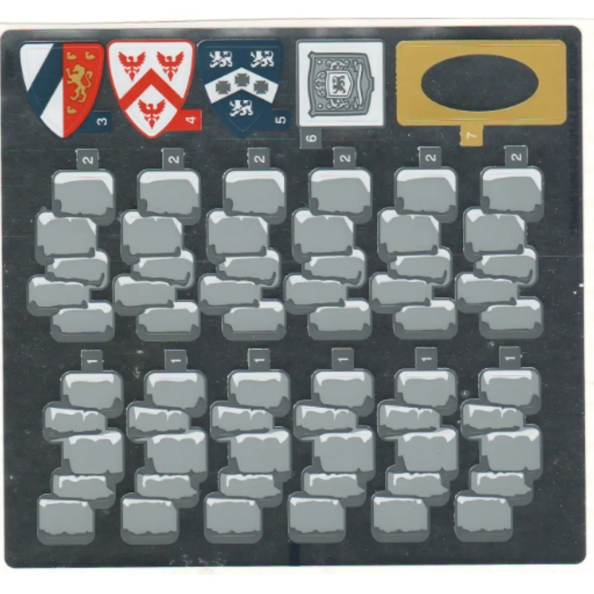 new LEGO Sticker Sheet from Disney Castle set 71040, International version