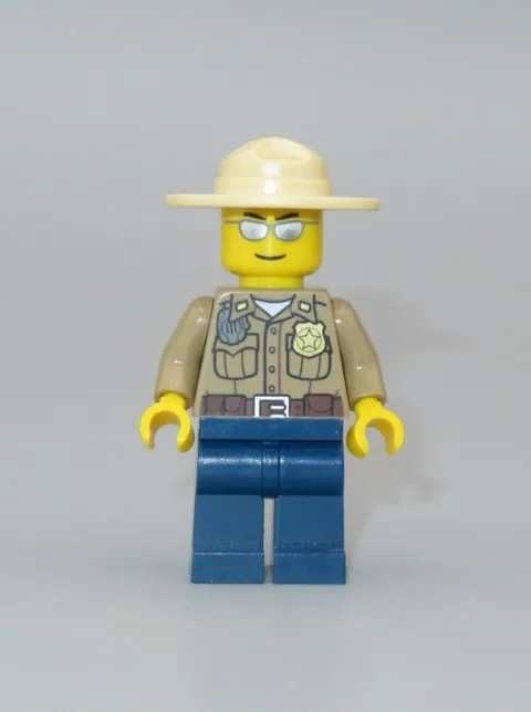 LEGO Forest Police officer sunglasses Town minifigure 4436