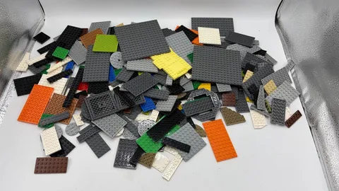 LEGO Plates Lot 2 lb 7 oz Bulk Mixed Sizes Colors Base Plates Parts Pieces Clean