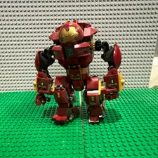 LEGO Iron Man Custom Build Mech Figure, Red & Gold Colors, Plastic Material