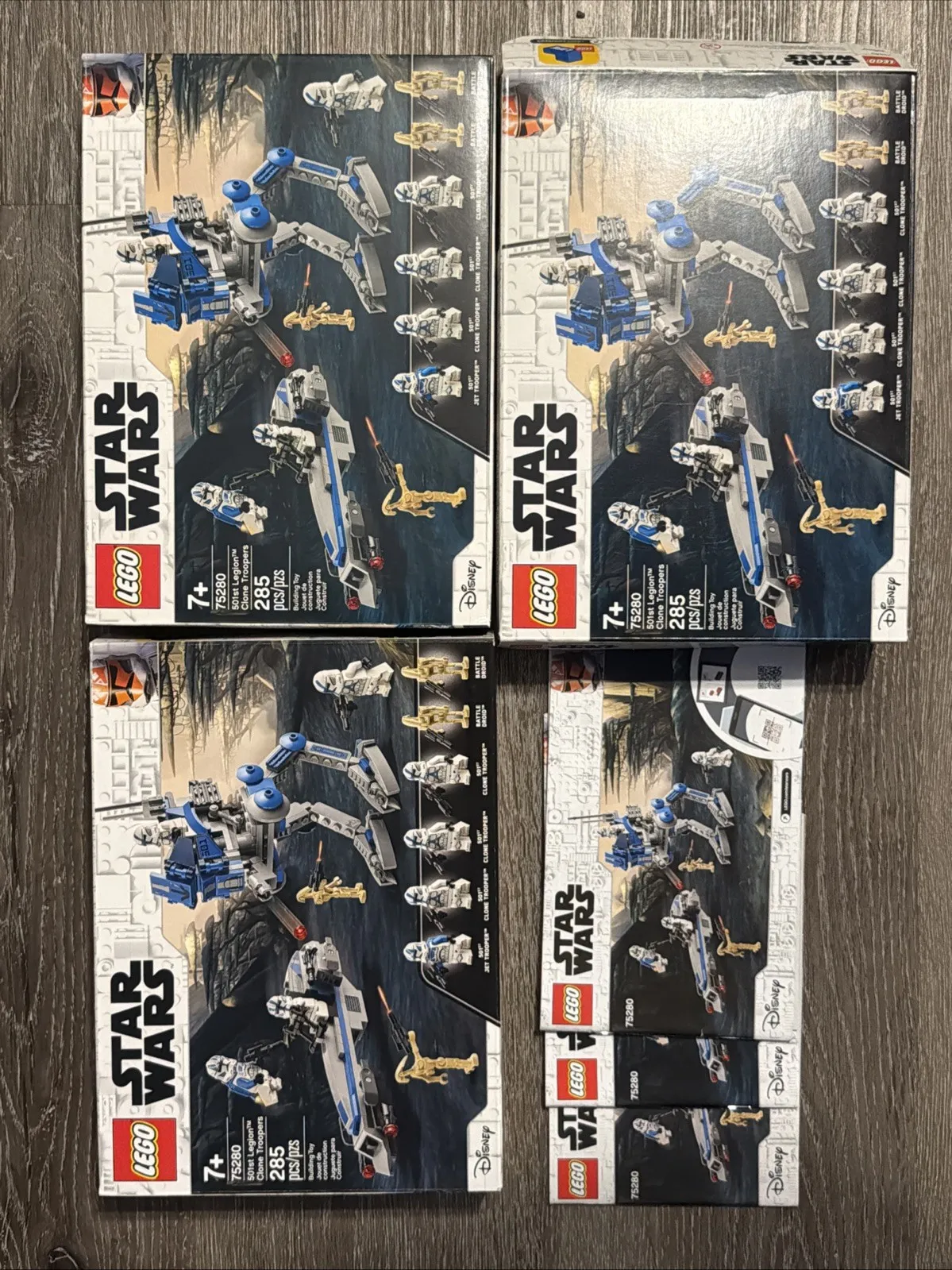 3 LEGO 75280 501st Legion Clone Troopers Instruction Manual & Box No Bricks/figs