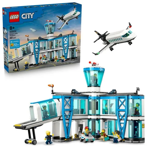 LEGO 60502 City Airport Terminal and Airplane Toy Birthday Gift Blocks Boys