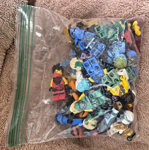LEGO NINJAGO Minifigure Lot with Accessories, Mixed Figures, Plastic, Age 6+
