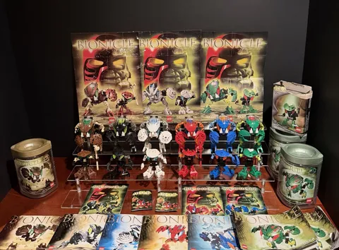 Lego Bionicle All 6 Bohrok And Bohrok Va Complete With Instructions + More Lot