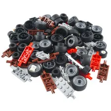 City 30 Axles with Wheels Mixed Color - NEW! Parts 90x