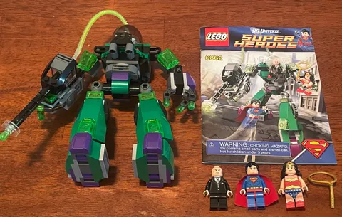 LEGO DC Comics Super Heroes: Superman Vs. Power Armor Lex (6862-2) Complete Set