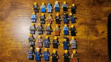 LEGO City Police Minifigure Lot Of 40  w/ Prisoner Figures & Police Motorcycle