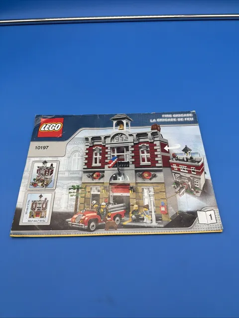 LEGO Fire Brigade BOOK 1 Only 10197 Instruction Manual Books Original