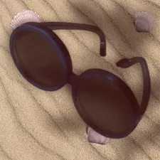 Barbie Doll BLACK GREY Small Glasses Sunglasses Shades Ken Clone Bratz