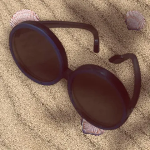 Barbie Doll BLACK GREY Small Glasses Sunglasses Shades Ken Clone Bratz
