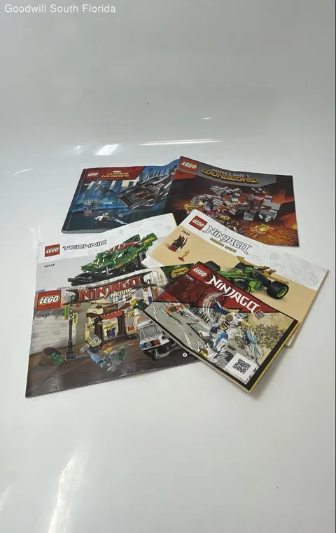 Lot Of 6 Pcs Assorted Lego Mixed Building Toy Instruction Manuals Booklets