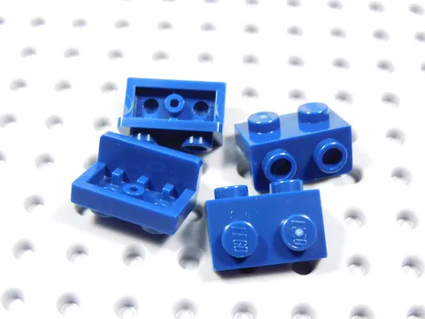 LEGO Lot of 4 Dark Blue 1x2-1x2 Brackets BR