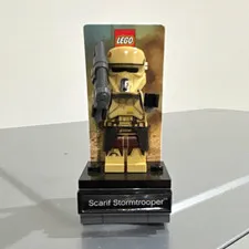 LEGO Star Wars Rogue One Scarif Stormtrooper Minifigure Complete SW0815 + Stand