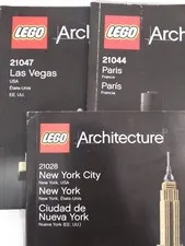 Lego Architecture instruction manual Paris 21044 Las Vegas 21047 New York City