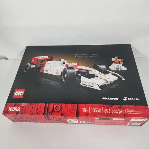 LEGO Icons 10330 McLaren MP4/4 & Ayrton Senna 693 Pcs NEW Sealed F1 Formula 1