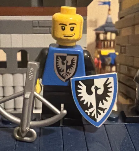 LEGO Black Falcon Knight Mis-Print Minifigure Reverse Falcon Bust Print