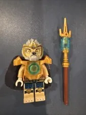 LEGO Chima Lion King Lagravis Minifigure 70010 (Heavy Armor+Cape+Weapon)