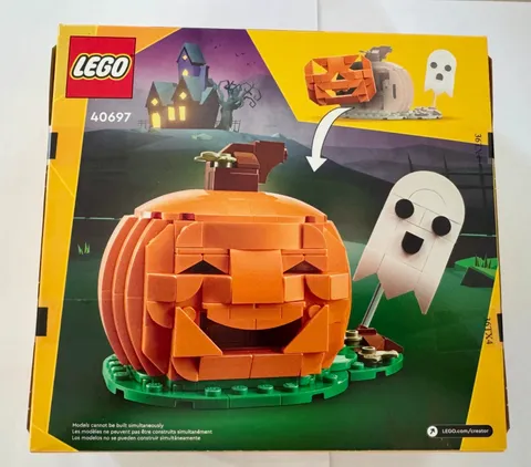 New LEGO Creator Halloween Pumpkin with Light Up Brick, #40697, 254 pieces