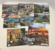 LEGO Jurassic World Instruction Booklets Manual Lot (READ)