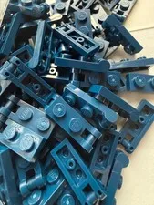 LEGO-NEW-#60478-DARK BLUE-1 X 2 PLATE MODIFIED W/BAR HANDLE ON END-25 PIECES
