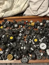 Lot Of 2 Lbs 12 Oz Random Lego Wheels And Axles