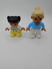 Lego Duplo Figures Woman Girl Lot of 2