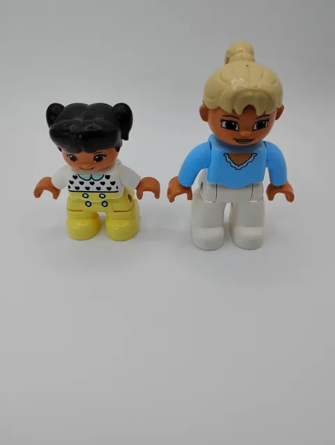 Lego Duplo Figures Woman Girl Lot of 2