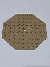 LEGO Plate Dark Tan ● 10 X 10 Octagonal ● 89523 ● QTY 1